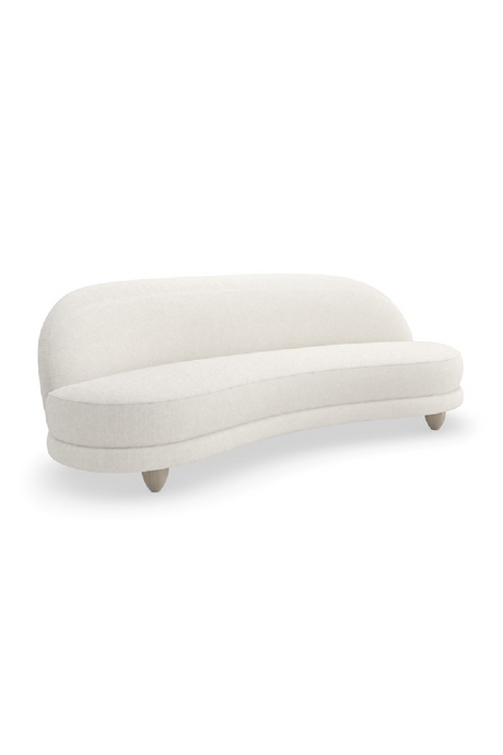 Bouclé Serpentine Sofa | Caracole Tulum | Caracole.eu.com
