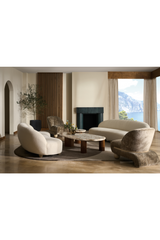 Bouclé Serpentine Sofa | Caracole Tulum | Caracole.eu.com