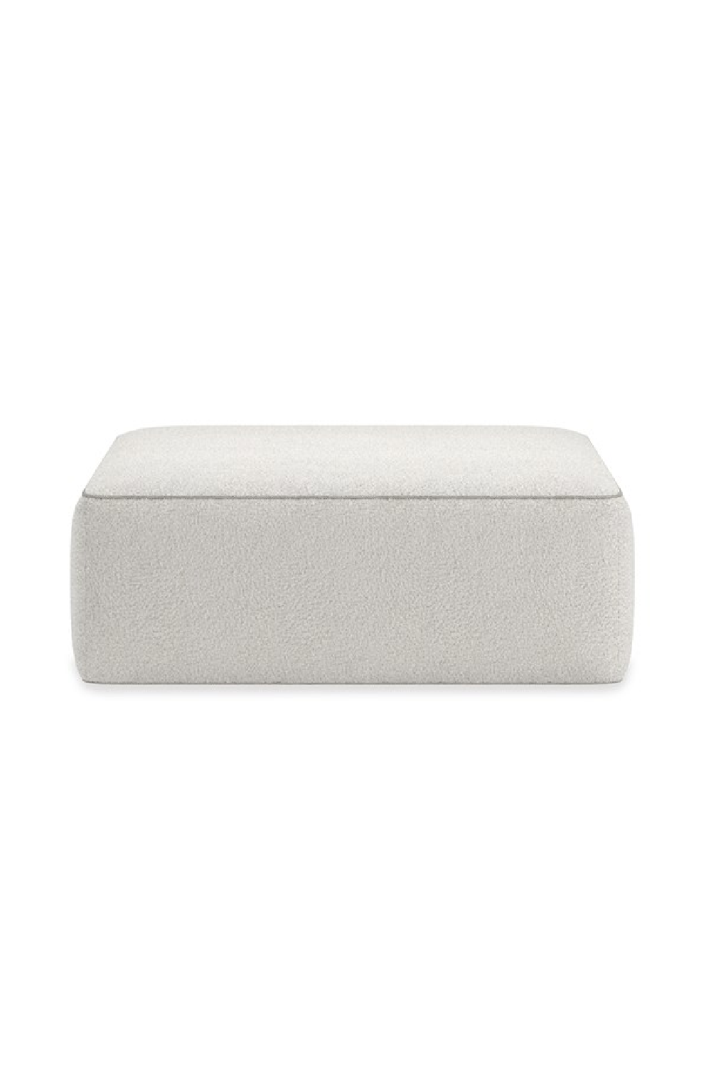 White Welted Sectional Sofa | Caracole Marbella | Caracole.eu.com