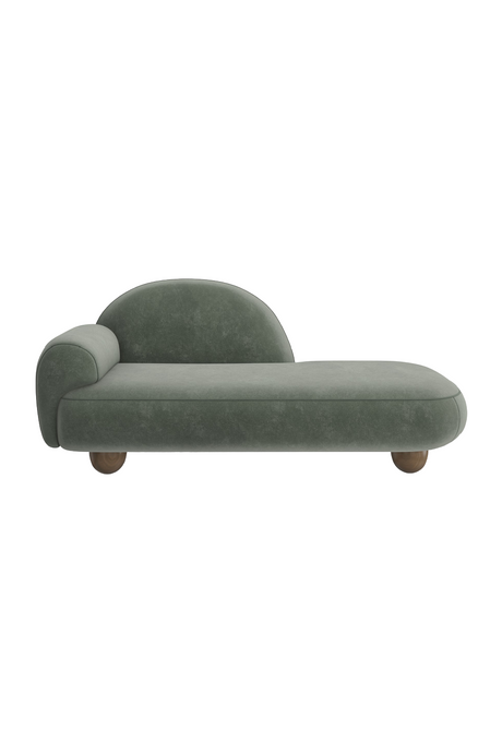 Green Velvet Chaise Lounge | Caracole Cypress | Caracole.eu.com
