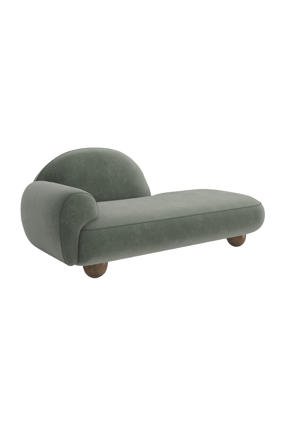 Green Velvet Chaise Lounge | Caracole Cypress | Caracole.eu.com