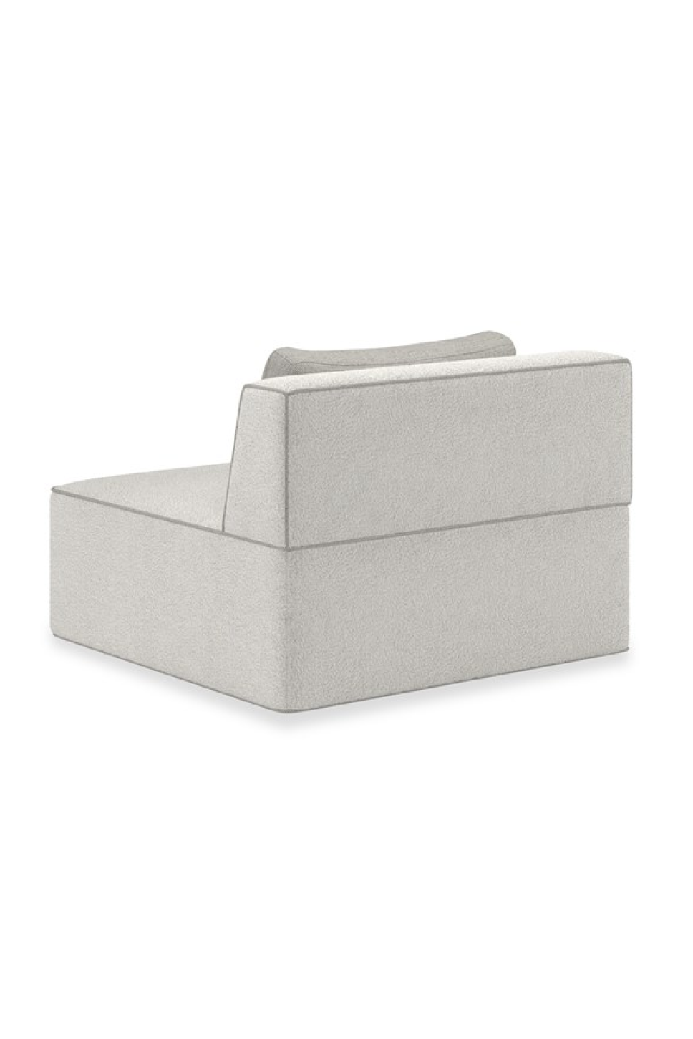 White Welted Sectional Sofa | Caracole Marbella | Caracole.eu.com