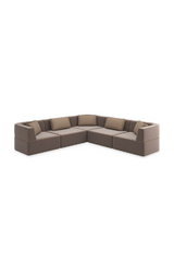 Brown Welted Sectional Sofa | Caracole Marbella | Caracole.eu.com