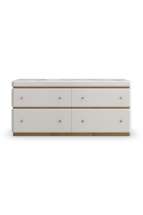 White 4-Drawer Dresser | Caracole Milos | Caracole.eu.com