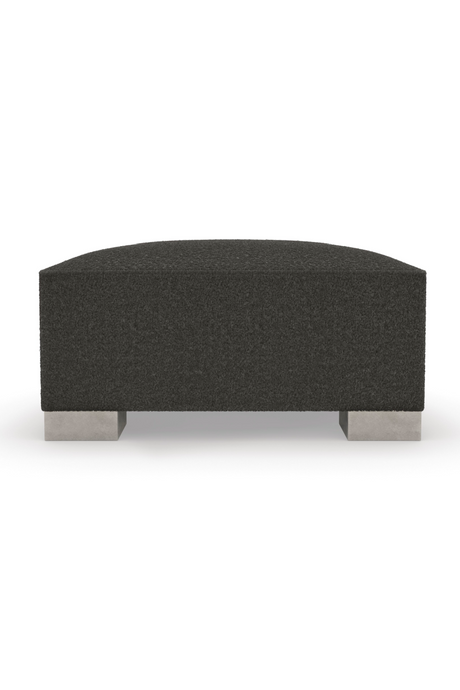 Black Shearling Semi-Circle Lounge | Caracole Act | Caracole.eu.com