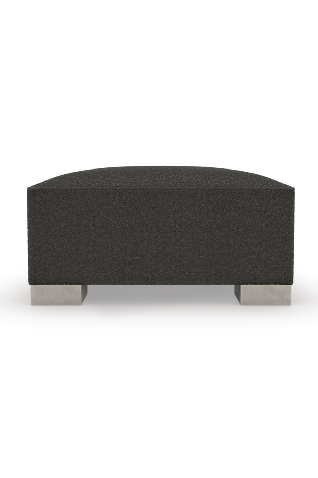 Black Shearling Semi-Circle Lounge | Caracole Act | Caracole.eu.com