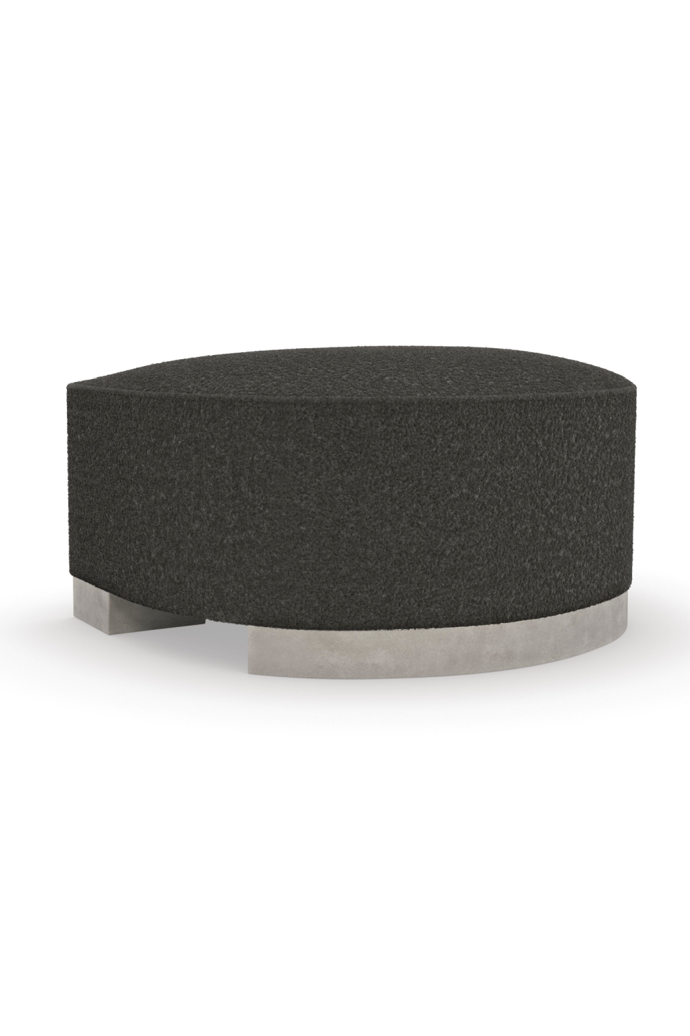 Black Shearling Semi-Circle Lounge | Caracole Act | Caracole.eu.com