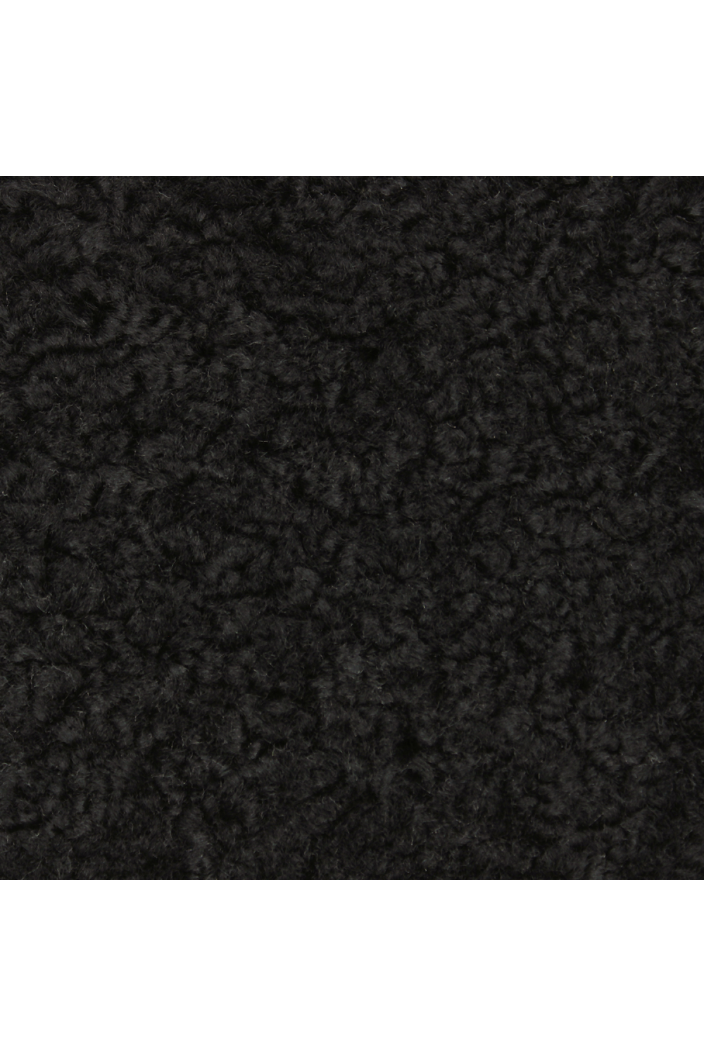 Black Shearling Semi-Circle Lounge | Caracole Act | Caracole.eu.com
