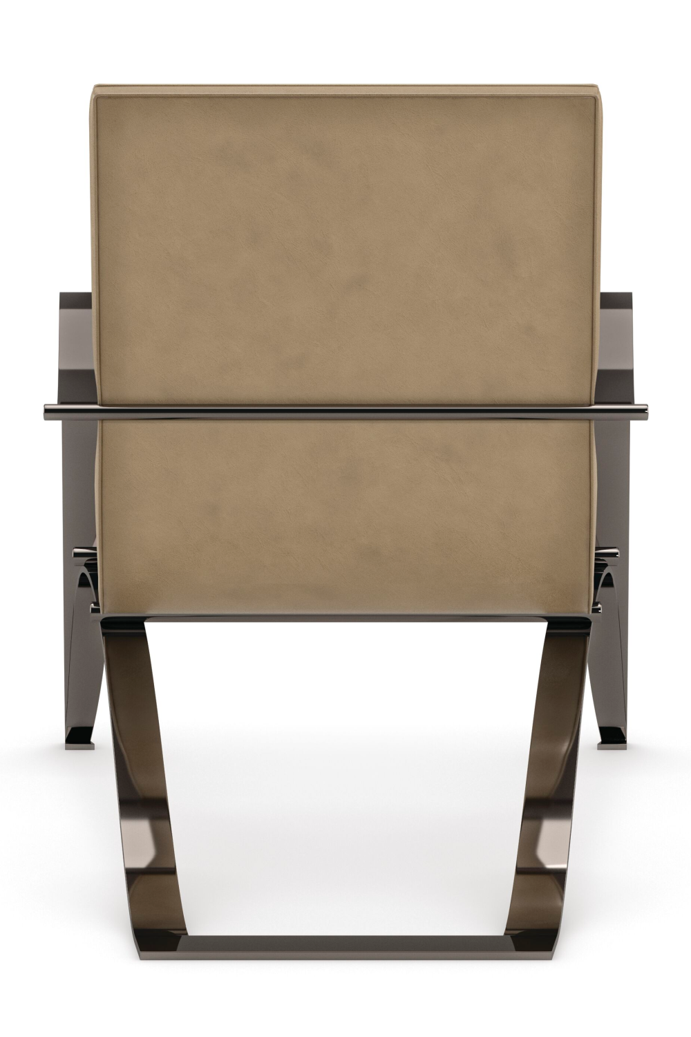 Light Brown Leather Lounge Chair | Caracole Opening Act | Caracole.eu.com