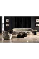 Organic-Shaped Chenille Sofa | Caracole Nebula | Caracole.eu.com