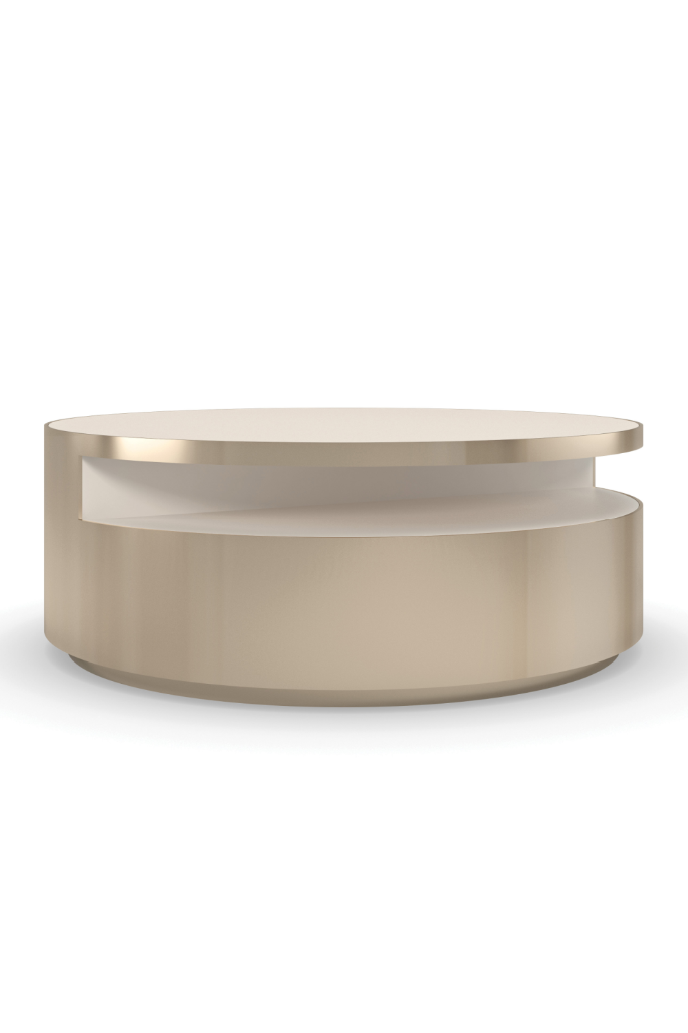 Gold Rotatable Coffee Table | Caracole Turn Style | Caracole.eu.com