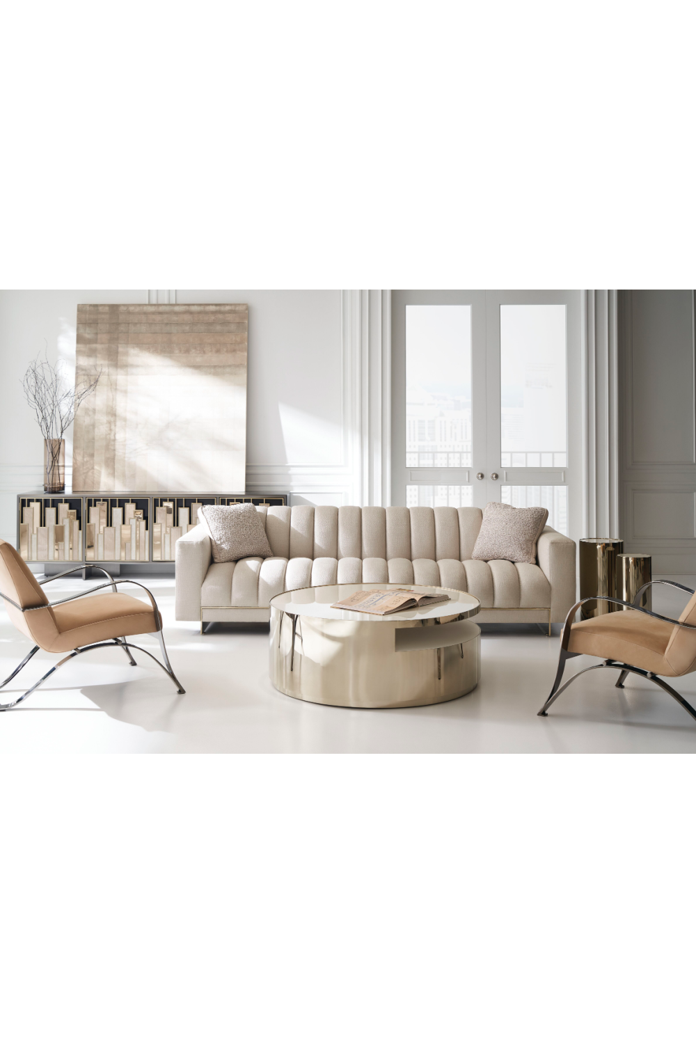 Cylindrical Accent Table | Caracole Round About | Caracole.eu.com