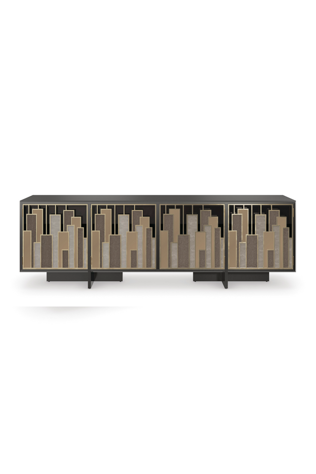Geometric Patterned Media Cabinet | Caracole Midtown | Caracole.EU.com