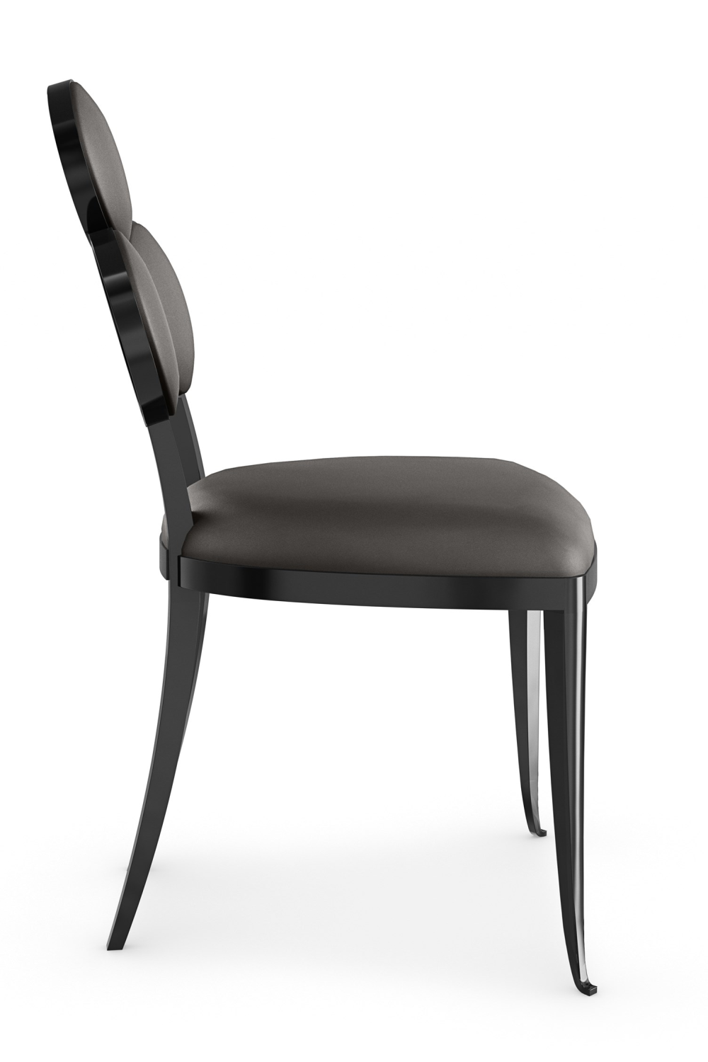 Metallic Vinyl Dining Chairs (2) | Caracole Orion | Caracole.EU.com
