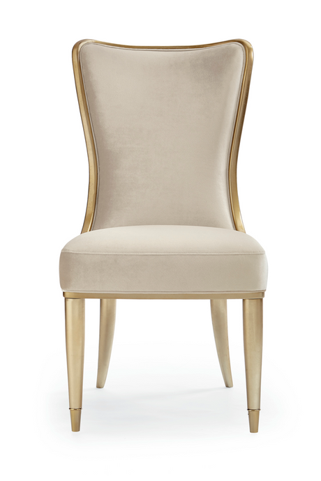 Cream Velvet Dining Chair | Caracole | Caracole.eu.com
