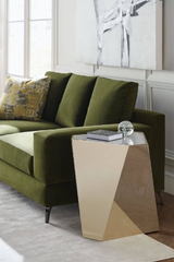 Gold Hexagonal End Table | Caracole The Contempo | Caracole.eu.com