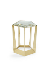 Beveled Crystal Side Table | Caracole The Gem | Caracole.eu.com