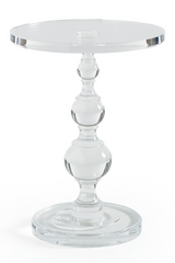 Acrylic Sculpted Side Table | Caracole All Clear | Caracole.eu.com