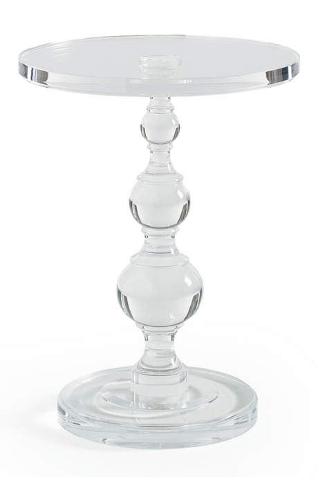 Acrylic Sculpted Side Table | Caracole All Clear | Caracole.eu.com