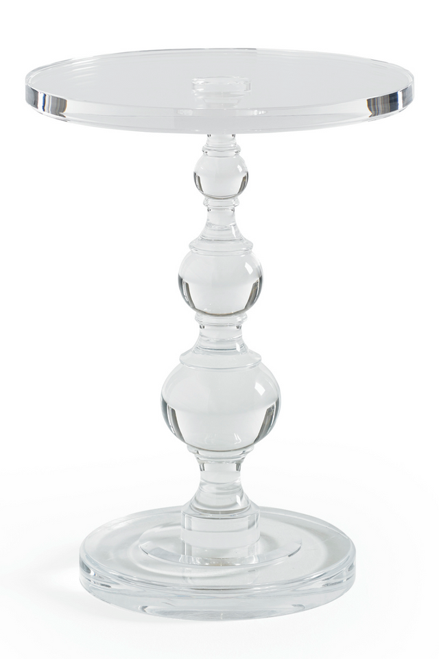 Acrylic Sculpted Side Table | Caracole All Clear | Caracole.eu.com