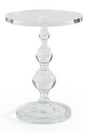 Acrylic Sculpted Side Table | Caracole All Clear | Caracole.eu.com