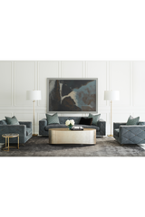 Metallic Leaf Coffee Table | Caracole Come Oval Here | Caracole.eu.com