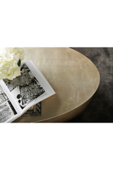 Metallic Leaf Coffee Table | Caracole Come Oval Here | Caracole.eu.com