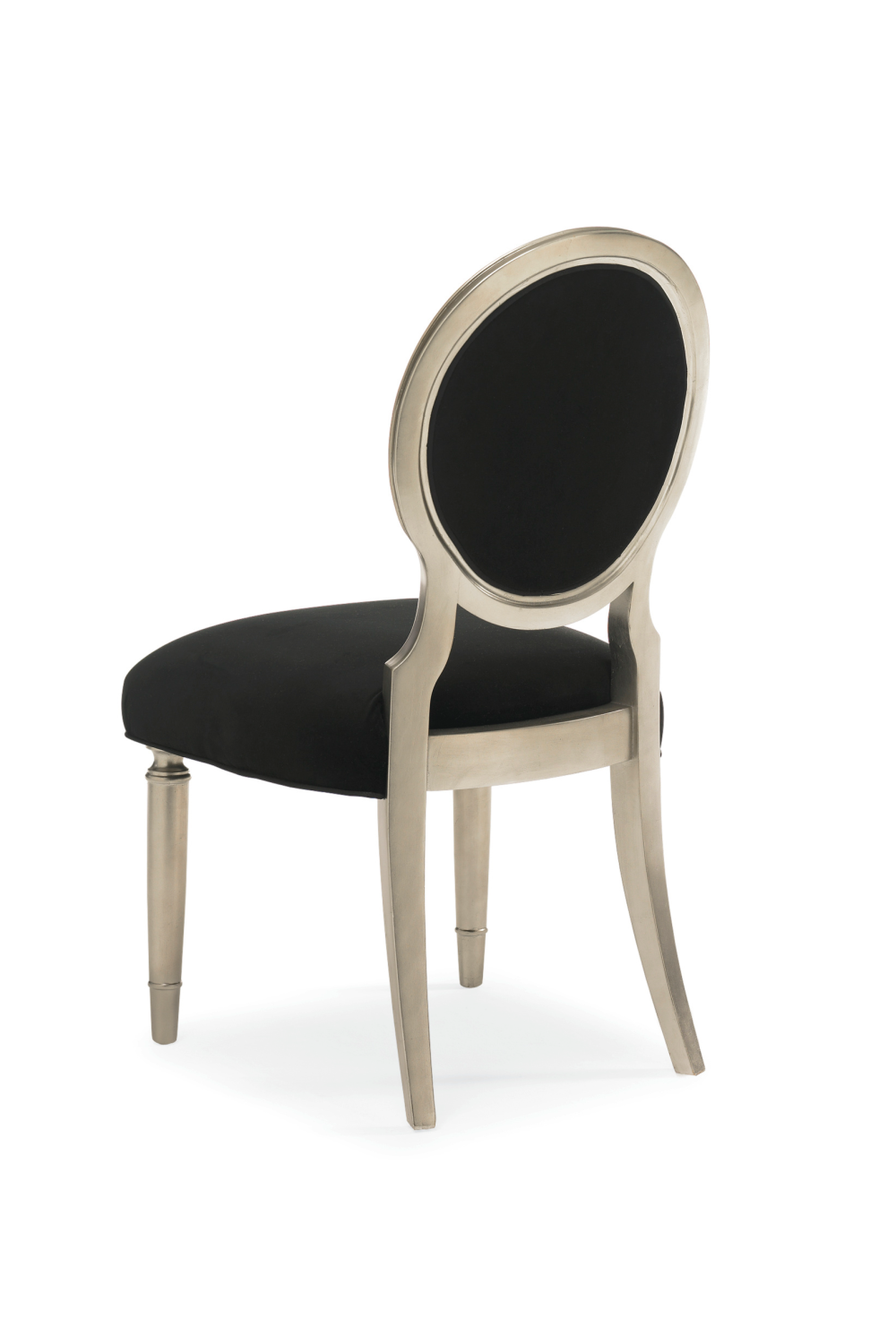 Black Velvet Dining Chairs (2) | Caracole Chit-Chat | Caracole.eu.com