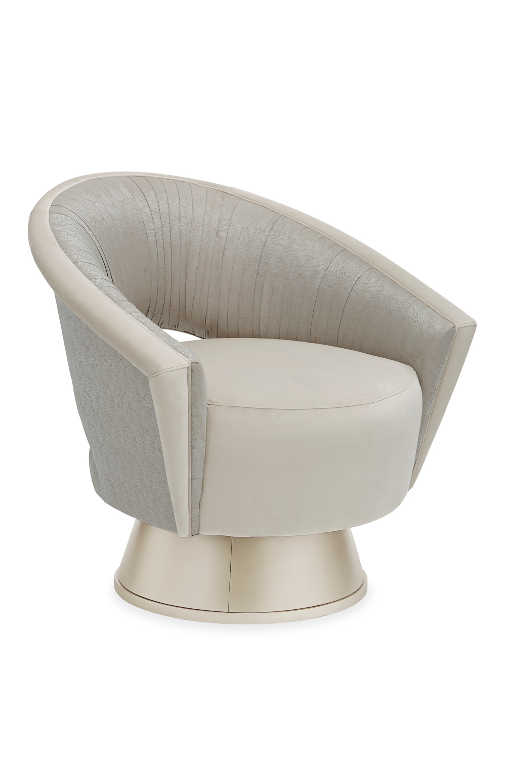 Velvet Modern Swivel Chair | Caracole A Com-Pleat Turn Around | Caracole.eu.com
