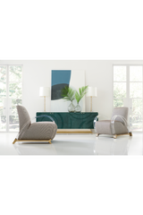 Acrylic Armed Lounge Chair | Caracole Arch Support | Caracole.eu.com