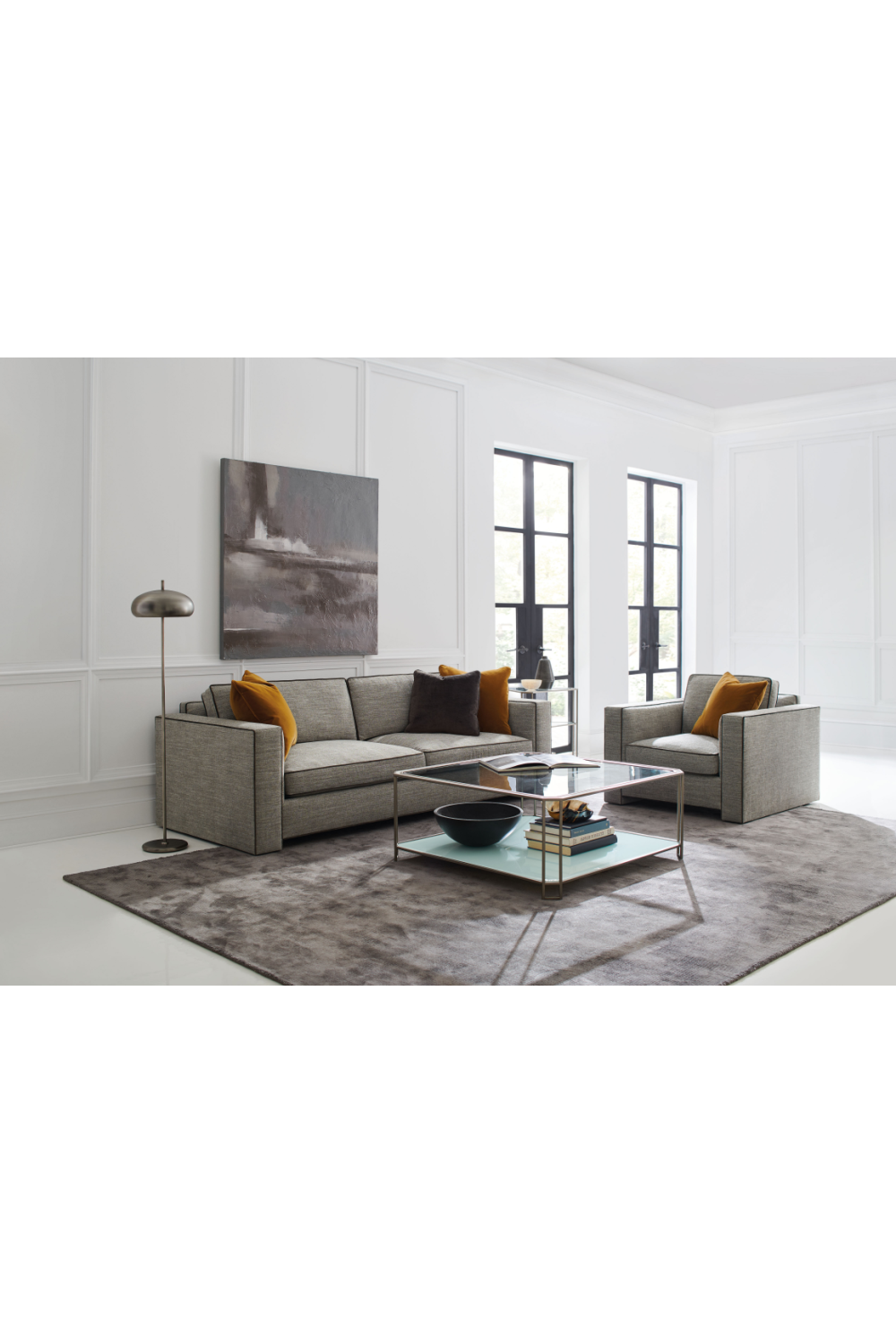 Angular Modern Lounge Chair | Caracole Welt Played | Caracole.eu.com