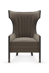 Gray Velvet Wingback Chair | Caracole Wing Tip | Caracole.eu.com