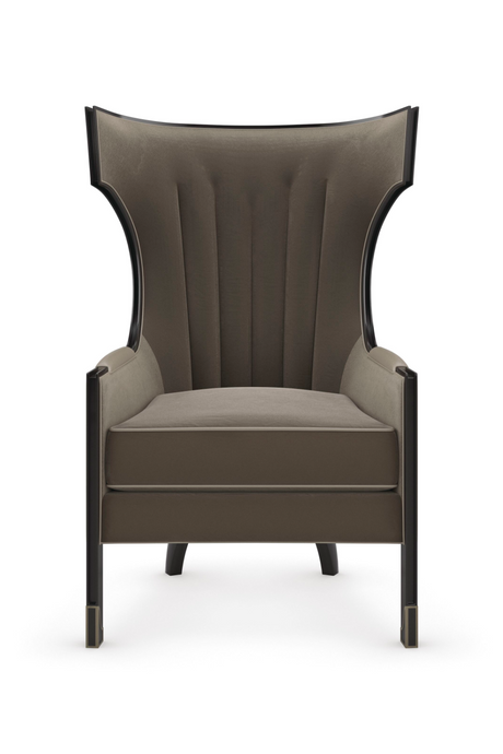 Gray Velvet Wingback Chair | Caracole Wing Tip | Caracole.eu.com