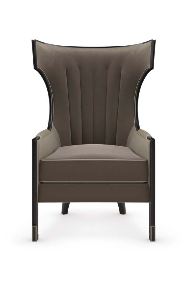 Gray Velvet Wingback Chair | Caracole Wing Tip | Caracole.eu.com
