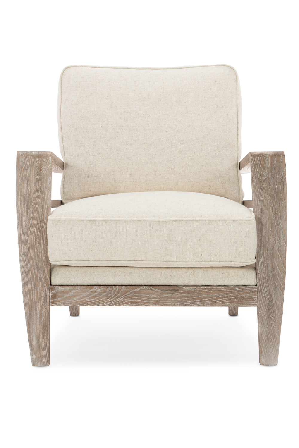 Wooden Cushioned Lounge Chair | Caracole Slatitude | Caracole.eu.com