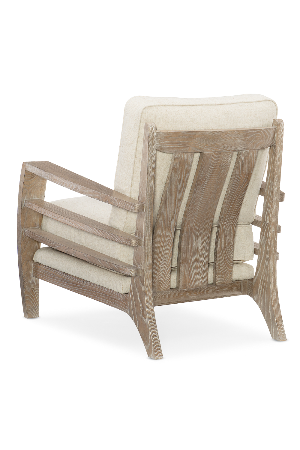 Wooden Cushioned Lounge Chair | Caracole Slatitude | Caracole.eu.com