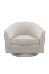 Gray Quilted Swivel Chair | Caracole Fanciful  | Caracole.eu.com