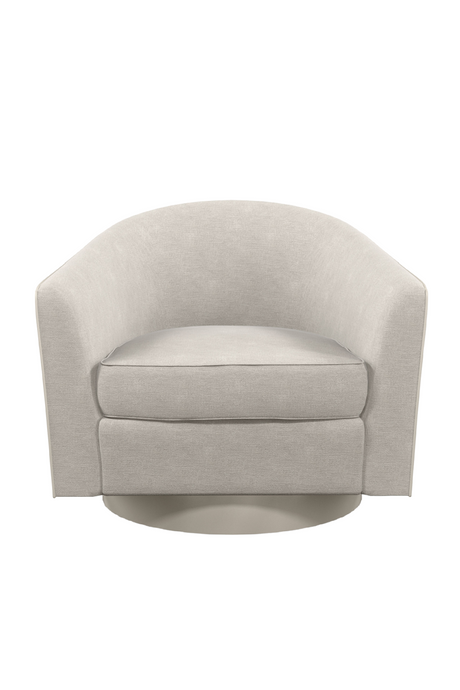 Gray Quilted Swivel Chair | Caracole Fanciful  | Caracole.eu.com