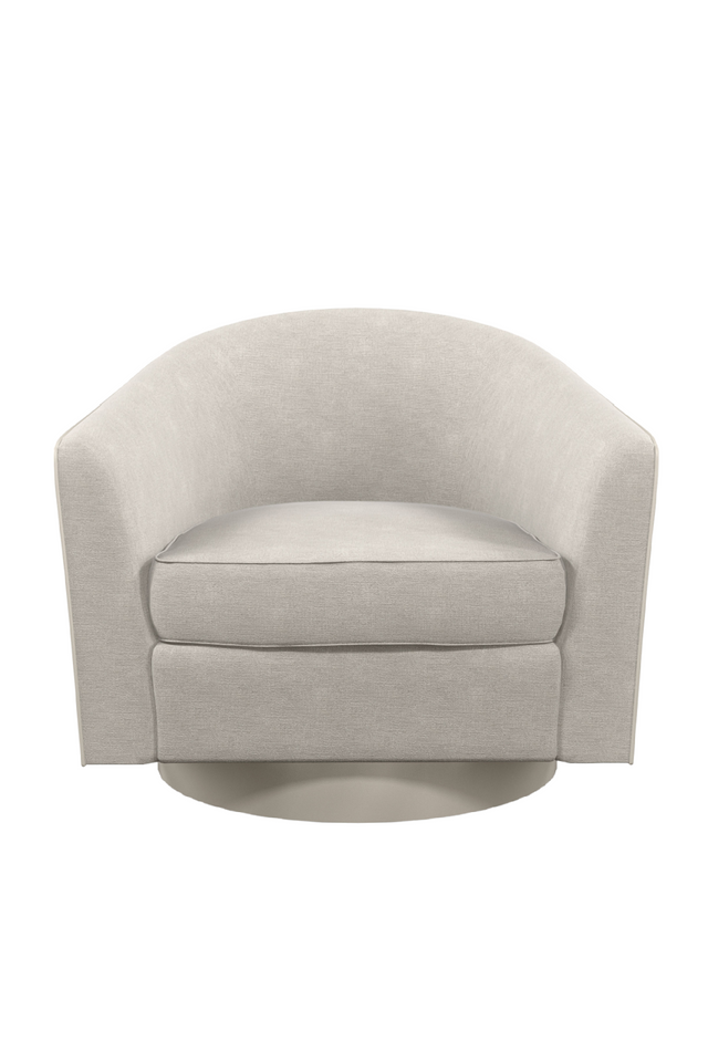 Gray Quilted Swivel Chair | Caracole Fanciful  | Caracole.eu.com