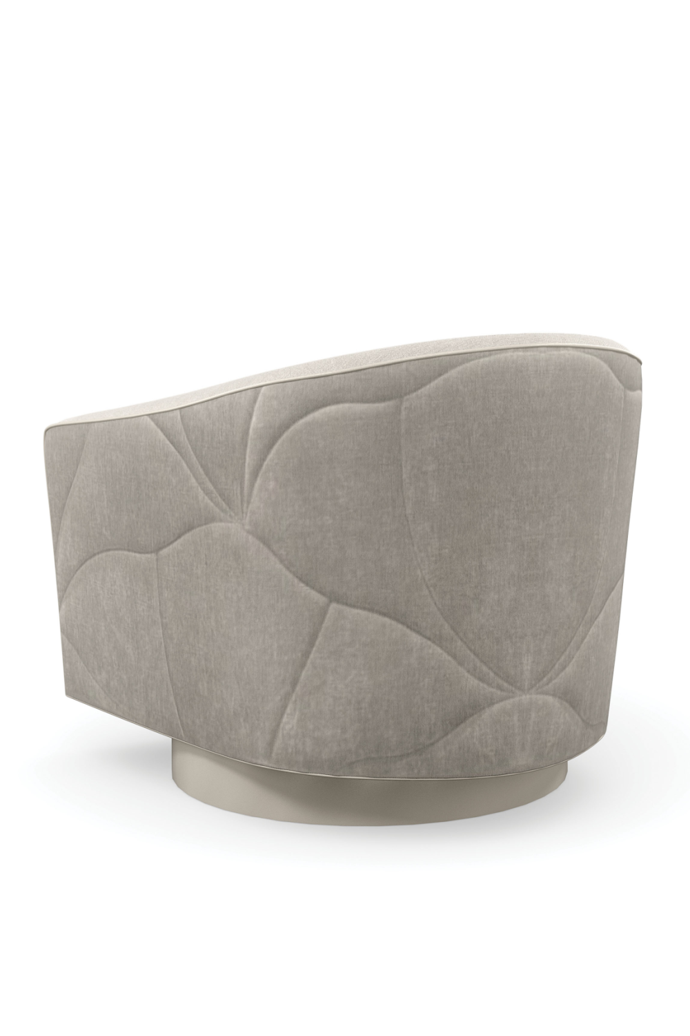Gray Quilted Swivel Chair | Caracole Fanciful  | Caracole.eu.com