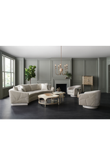Gray Quilted Sectional Sofa | Caracole Fanciful | Caracole.eu.com