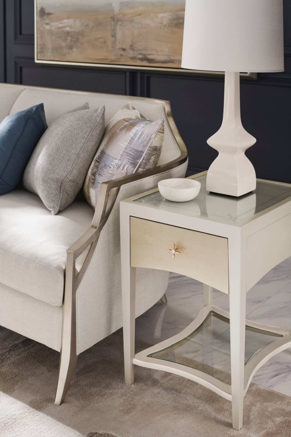 Modern Cream Sofa | Caracole X Factor | Caracole.eu.com