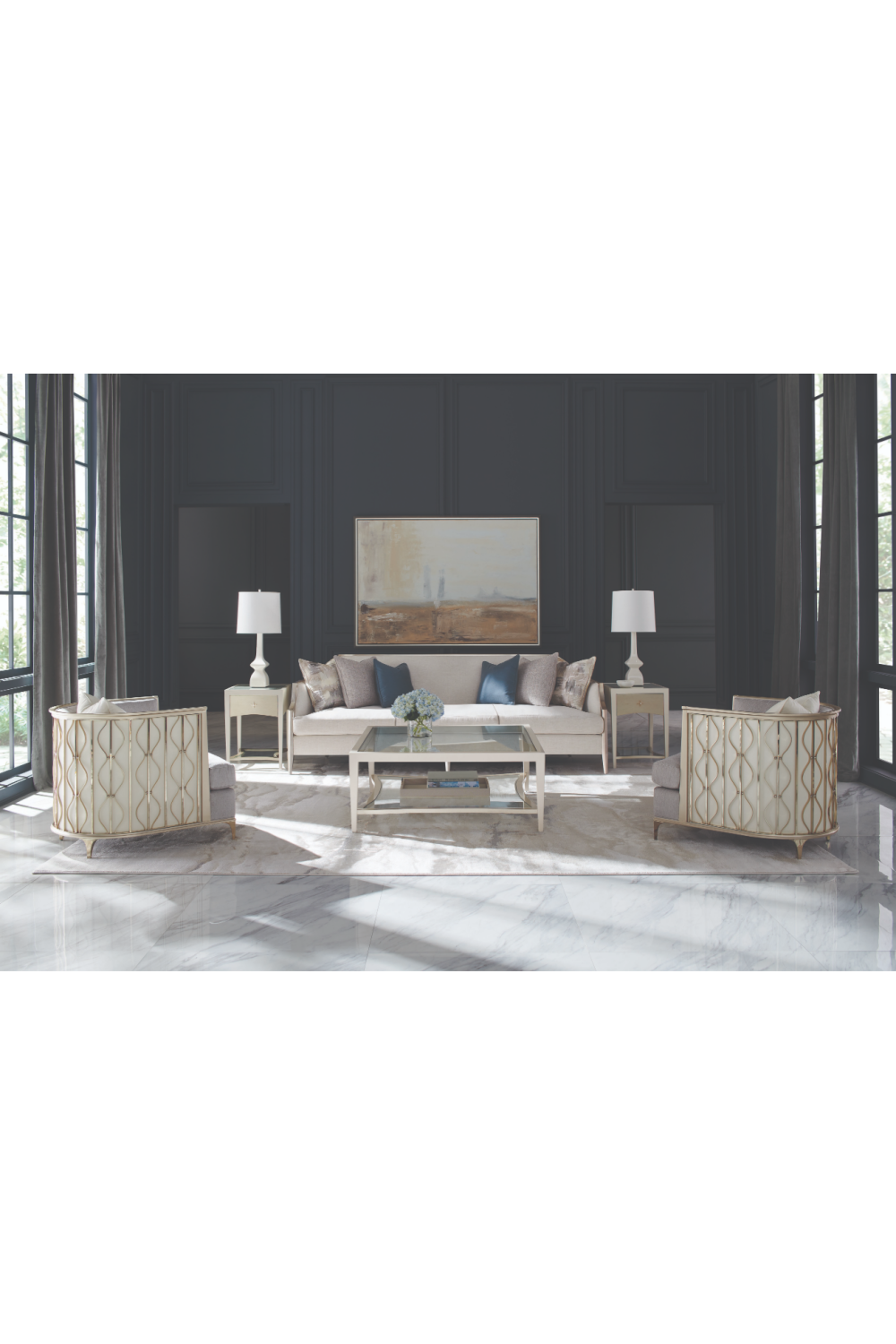 Modern Cream Sofa | Caracole X Factor | Caracole.eu.com