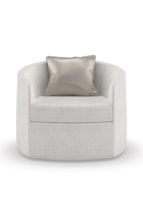 Gray Rounded Swivel Chair | Caracole You Complete Me | Caracole.eu.com