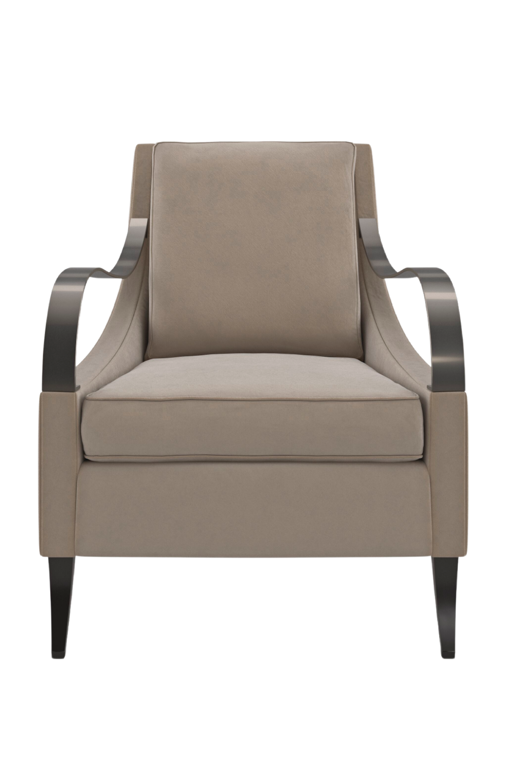 Brown Velvet Lounge Chair | Caracole Slippery Slope | Caracole.eu.com