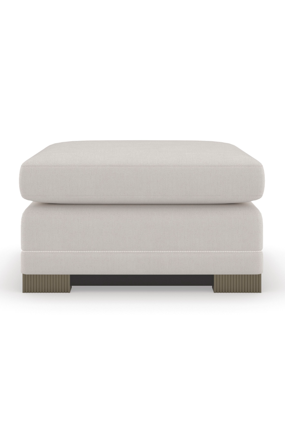Chenille Modern Ottoman | Caracole Deep Retreat | Caracole.eu.com