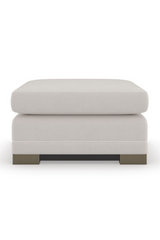 Chenille Modern Ottoman | Caracole Deep Retreat | Caracole.eu.com