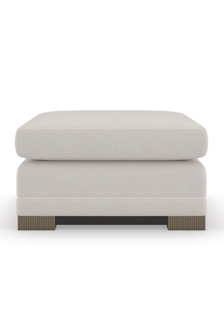 Chenille Modern Ottoman | Caracole Deep Retreat | Caracole.eu.com