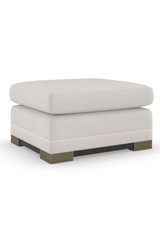 Chenille Modern Ottoman | Caracole Deep Retreat | Caracole.eu.com