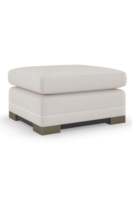 Chenille Modern Ottoman | Caracole Deep Retreat | Caracole.eu.com
